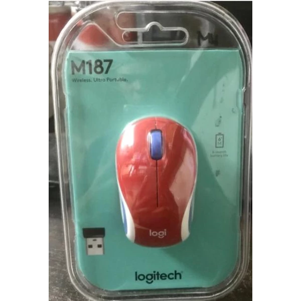 Mouse Logitech M187 ULTRA PORTABEL NIRKABEL