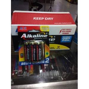 Baterai AA Alkaline ABC 1.5volts (isi 6)