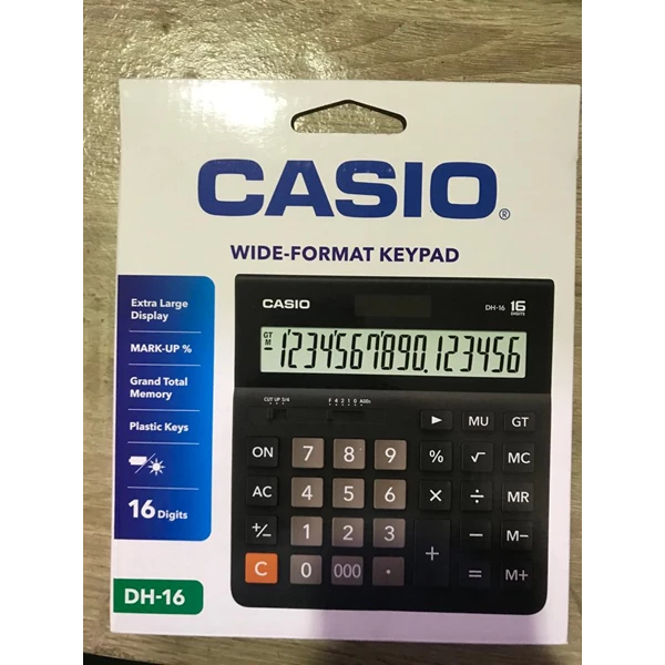 Kalkulator (Meja) Casio DH 16BK