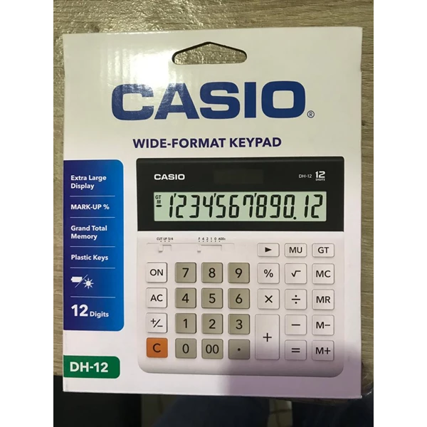 Kalkulator Casio DH 12WE (lebar)