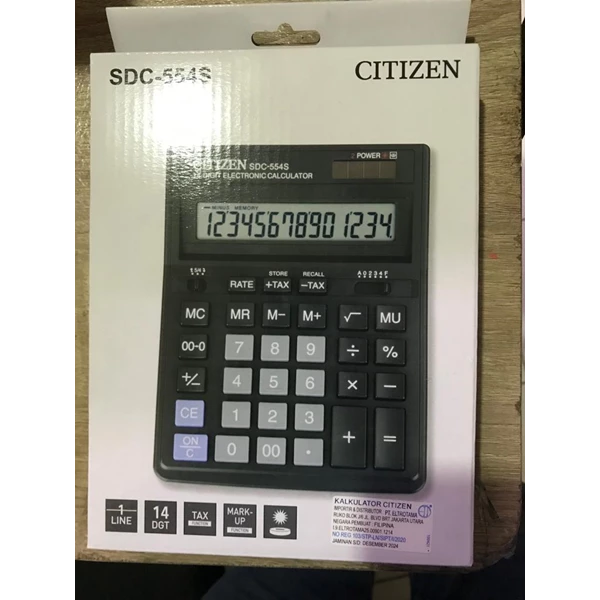 Kalkulator (Meja) Citizen SDC 554S