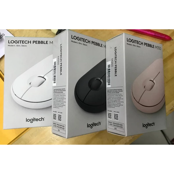 Mouse Bluetooth Nirkabel Logitech Pebble M350
