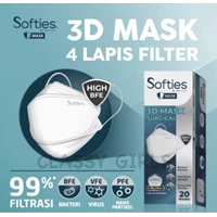 Masker Softies Surgical Mask isi 20buah (KF94)