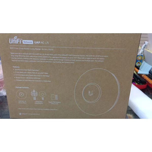 UBIQUITI UAP-AC-LR Unifi 802 11ac Jarak Jauh Indoor 2.4/5ghz Ap