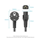 Vention Kabel Power Adaptor Charger C5 Konektor 3 Lobang - ZCH 1.8 Meter 2