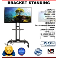 Bracket TV Berdiri Utara Bayou NB AVA 1500-60-1P 32-70 Inci Stand TV