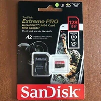 Sandisk Extreme Pro MicroSD 128gb 170mb/s / Mikro SD 128 GB 170 mbps