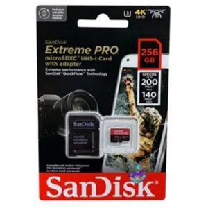 Sandisk Extreme Pro MicroSD 256gb 200mb/s / Mikro SD 256GB 200mbps